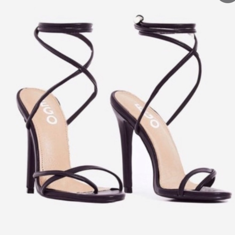 Lace Up Strap Heels